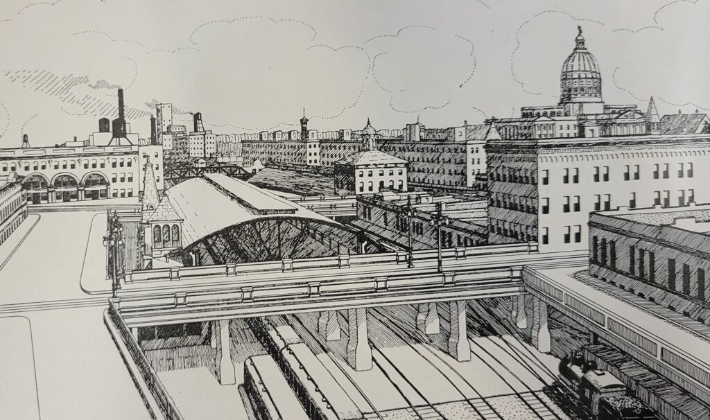 Drawing in black and white