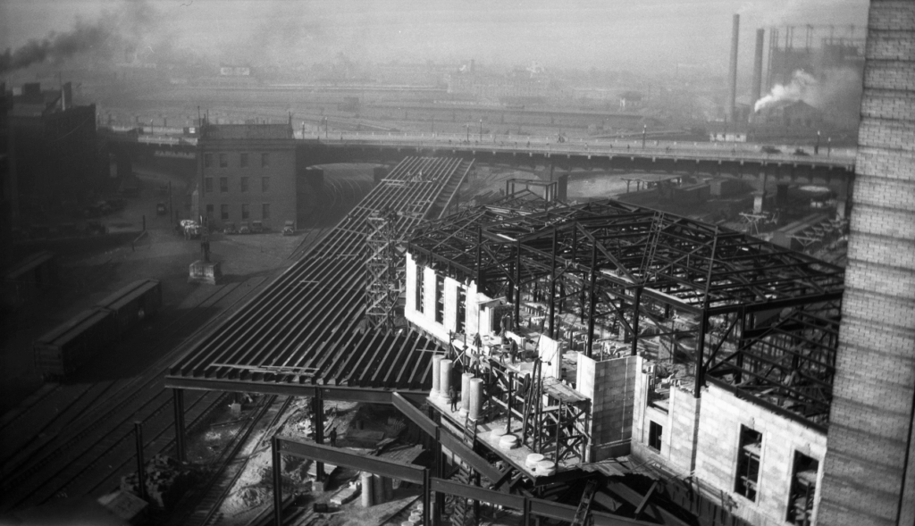 Photo of Union Station construction