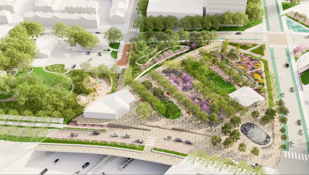 New rendering of The Stitch