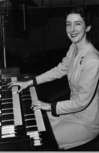 Organist Frances Wallace