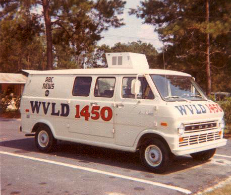 Image of a van from WVLD valdosta, which was used for mobile reporting