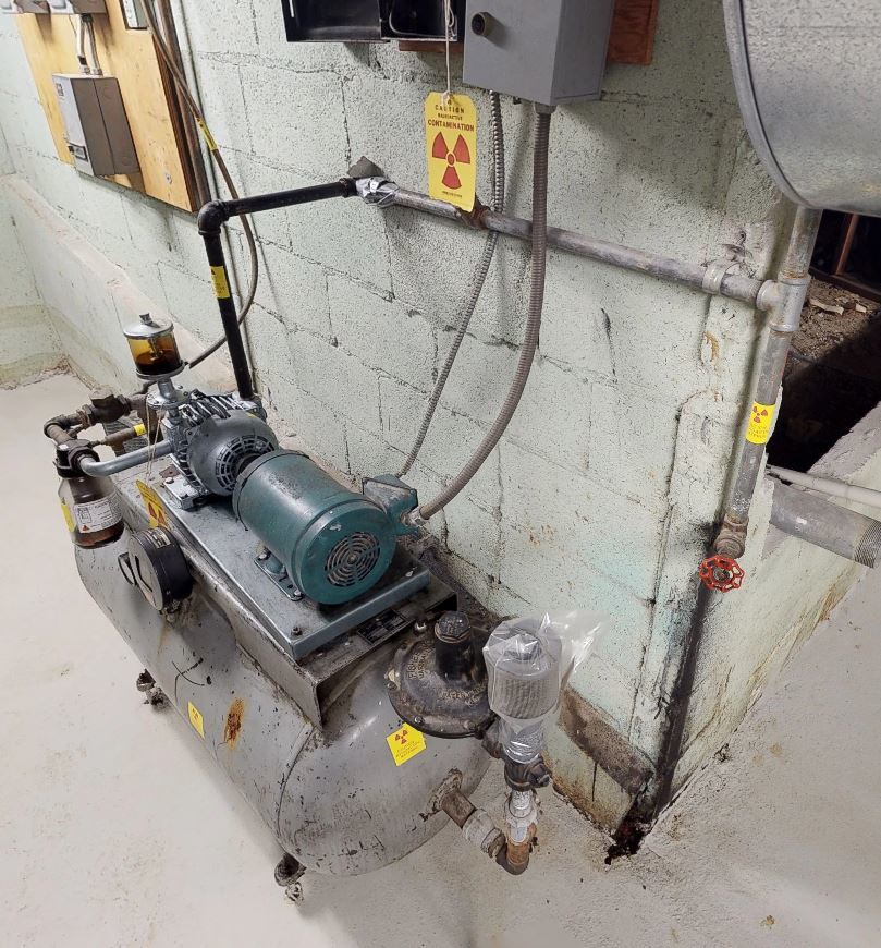 Contaminated Vacuum Pump