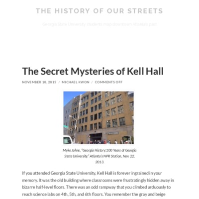 “The Secret Mysteries of Kell Hall.”
